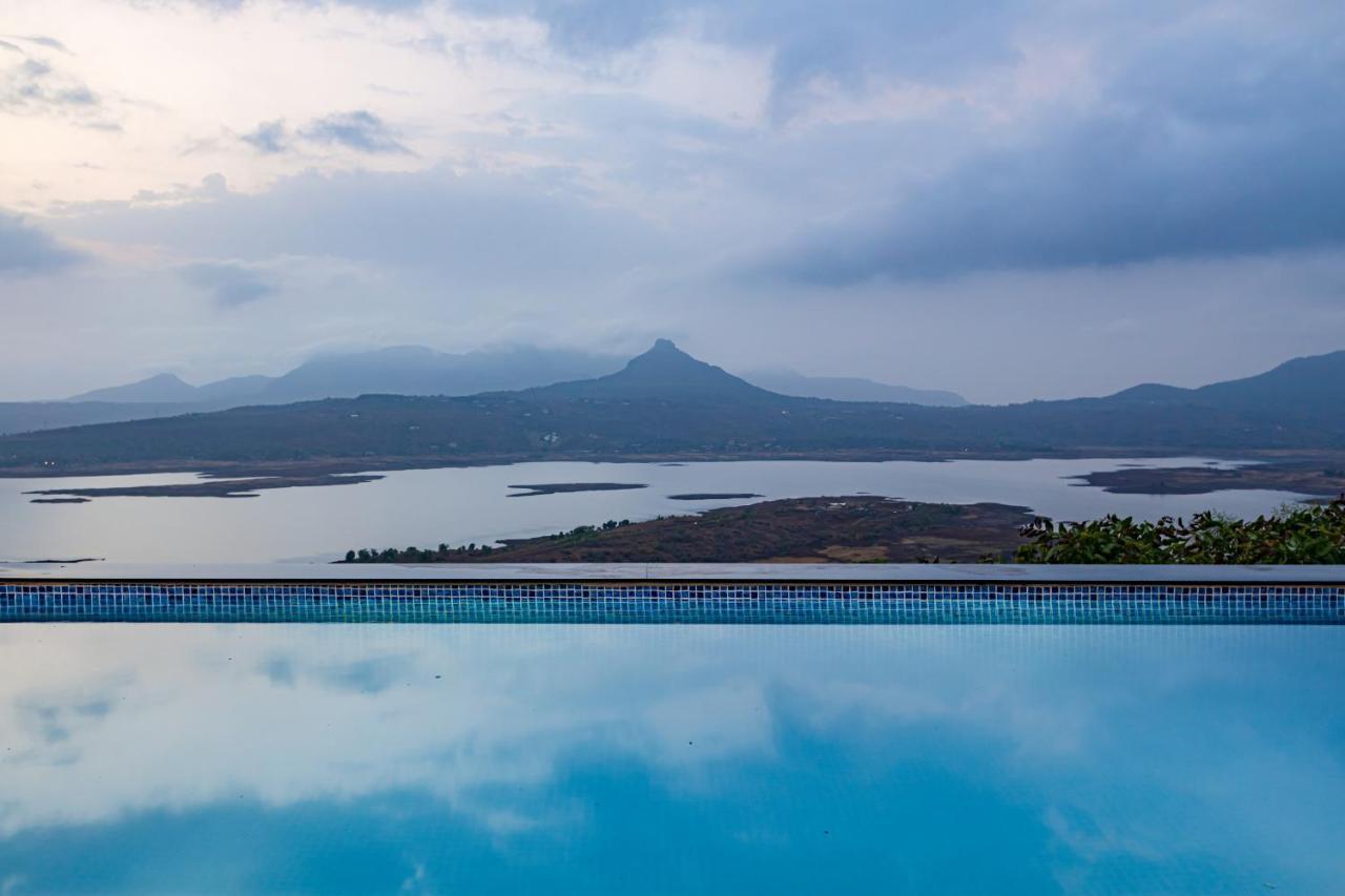Saffronstays Kaia Waters By Kosha Villas, Pawna - Greek Style Villa With Panoramic View Of Pawna Lake Kolvan Ngoại thất bức ảnh
